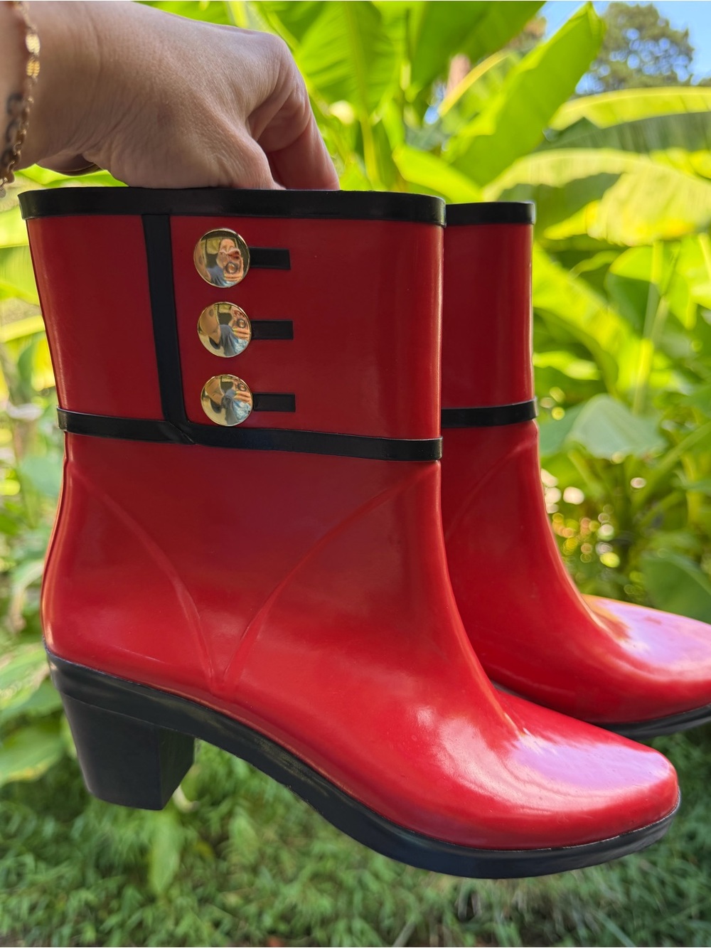 Kate Spade Red Rubber Rain Boots | Cosplay, Comic Con & Halloween Ready | Size 8